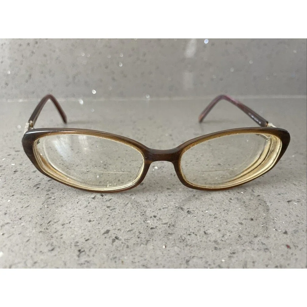 Grimaldi Nelda 2073 BW4 53-16-135 Brown Mocha Mix Eyeglasses Frames ONLY